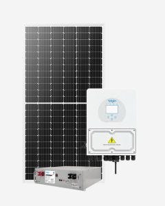 Kit Energia Solar 2,22kWp 555W 3kHYB 220V Sem Estrutura Elgin (c/ 1 Bateria de Lítio)