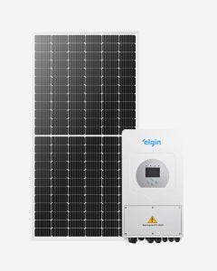 Kit Energia Solar 2,25kWp 450W 5kW-HYB 220V Cerâmico Elgin